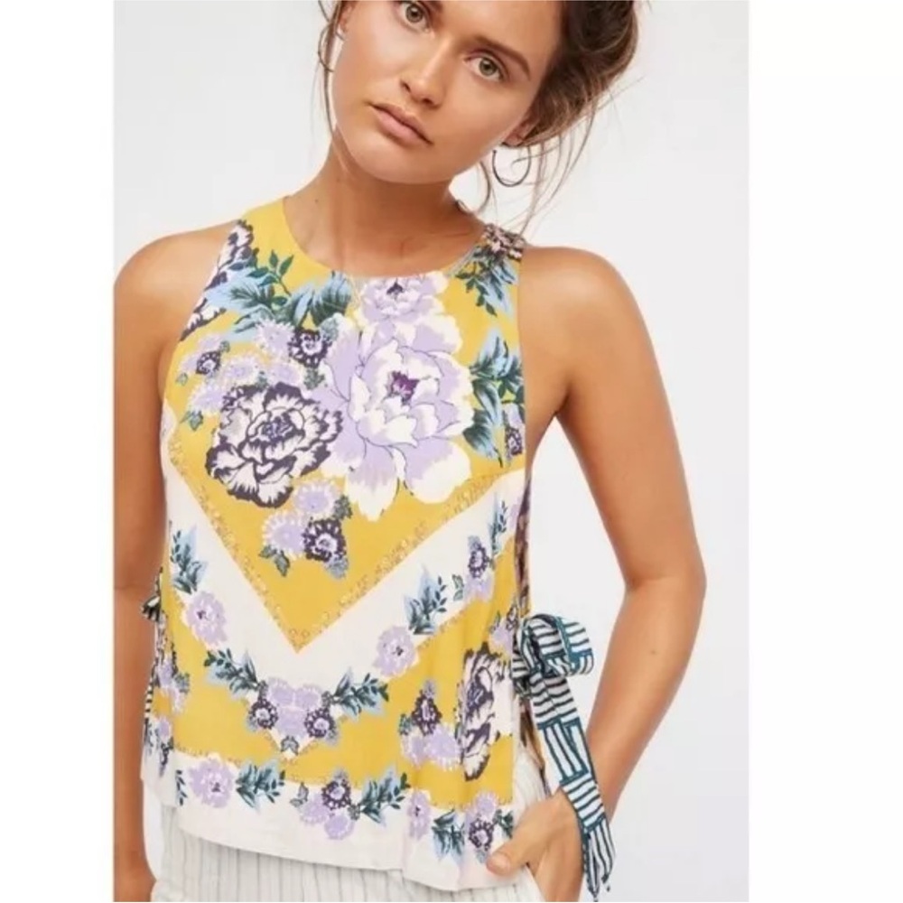 Free People Tie Side Tank Top